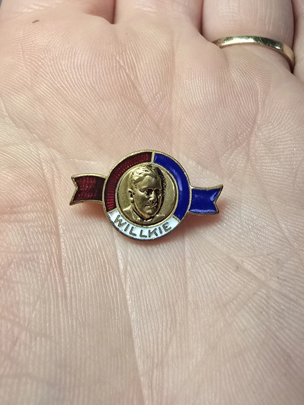 Vintage Lot Of 7 Brass Lapel Pins Military WWII,United Way,Sobriety,Athletic